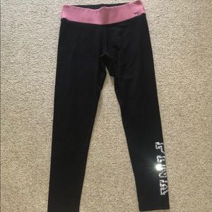 Victoria’s Secret PINK black leggings/yoga pants M